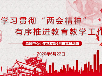 淼泉中心小学6月份主题党日活动