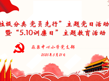 淼泉中心小学5月份主题党日活动